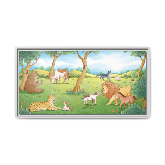 Matte Canvas, Framed (Multi-color)
