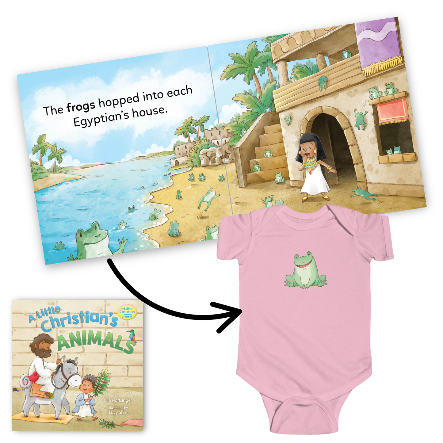Cute Frog Infant Bodysuit Onesie - Baby Shower Gift and Newborn Outfit