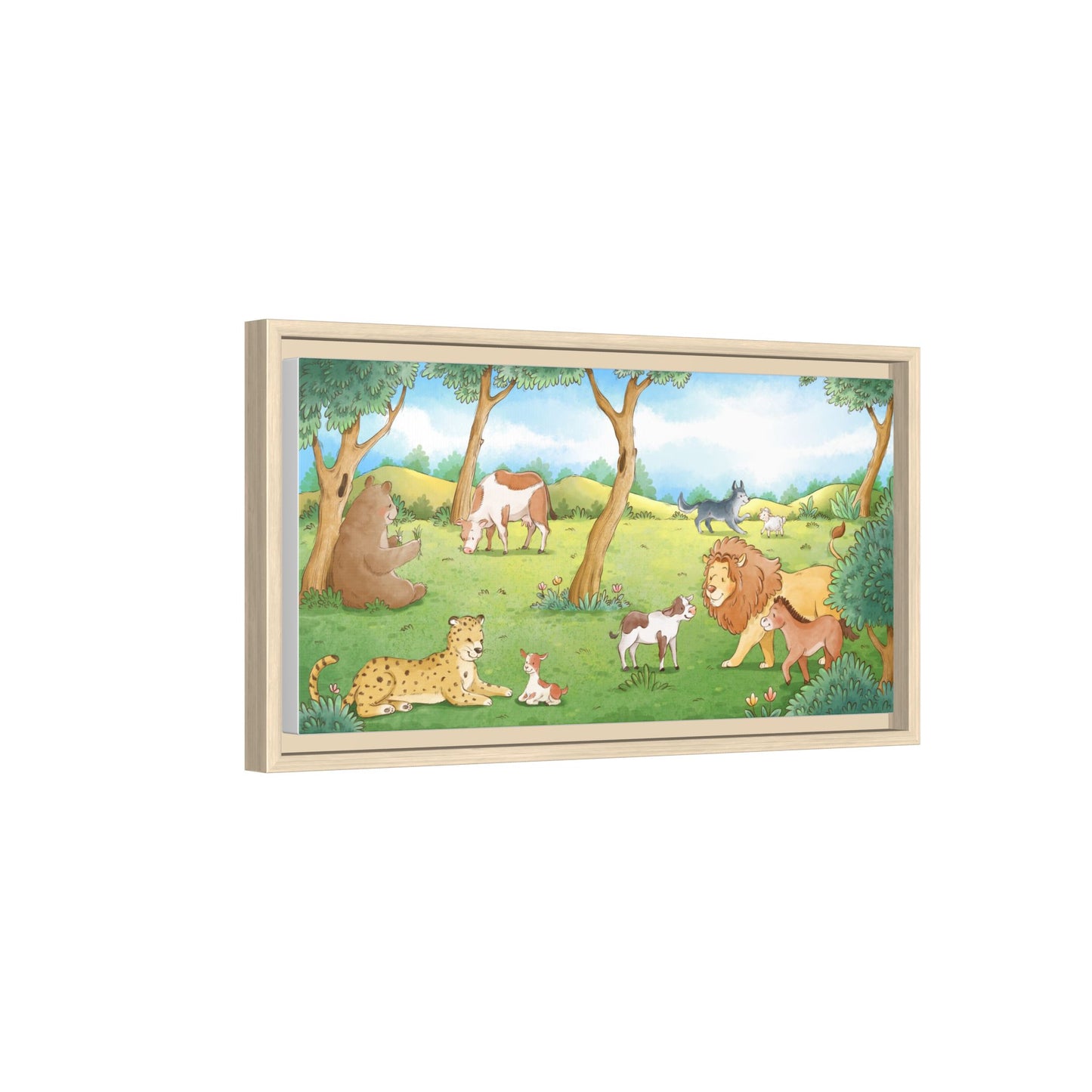 Matte Canvas, Framed (Multi-color)