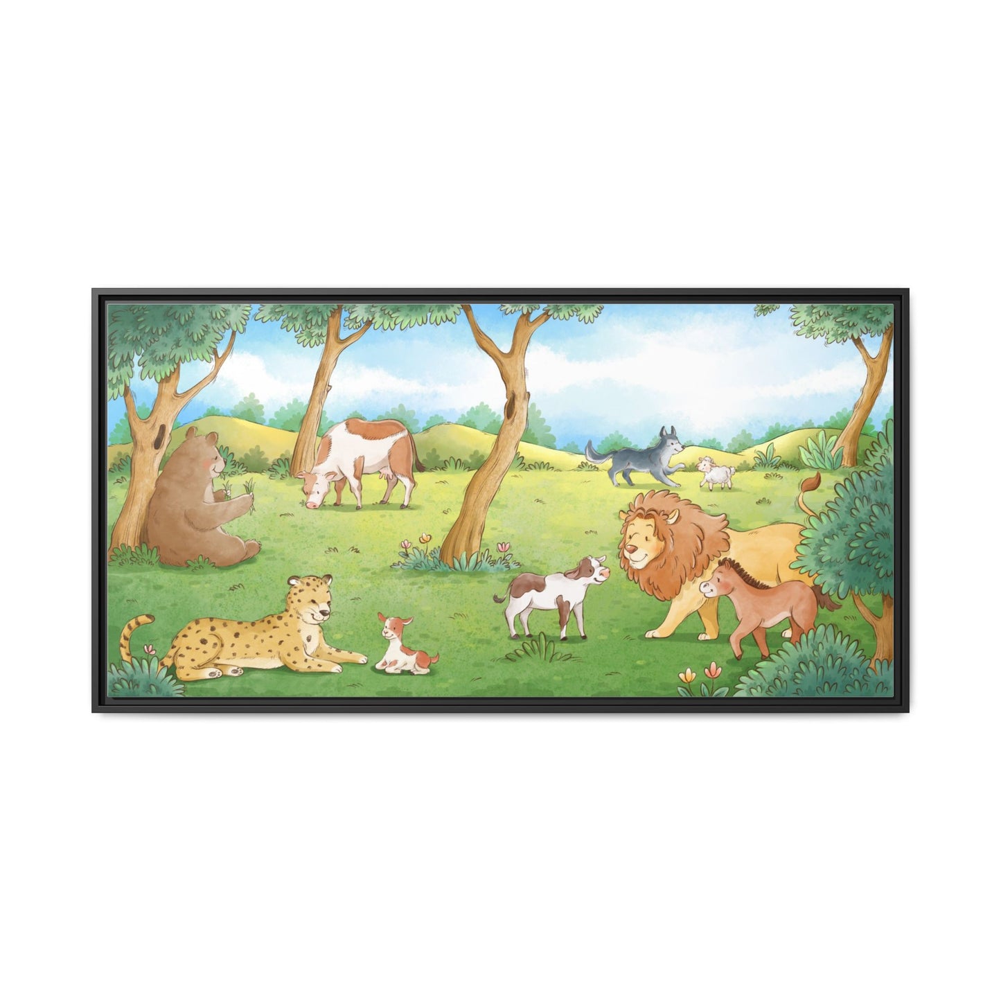 Matte Canvas, Framed (Multi-color)
