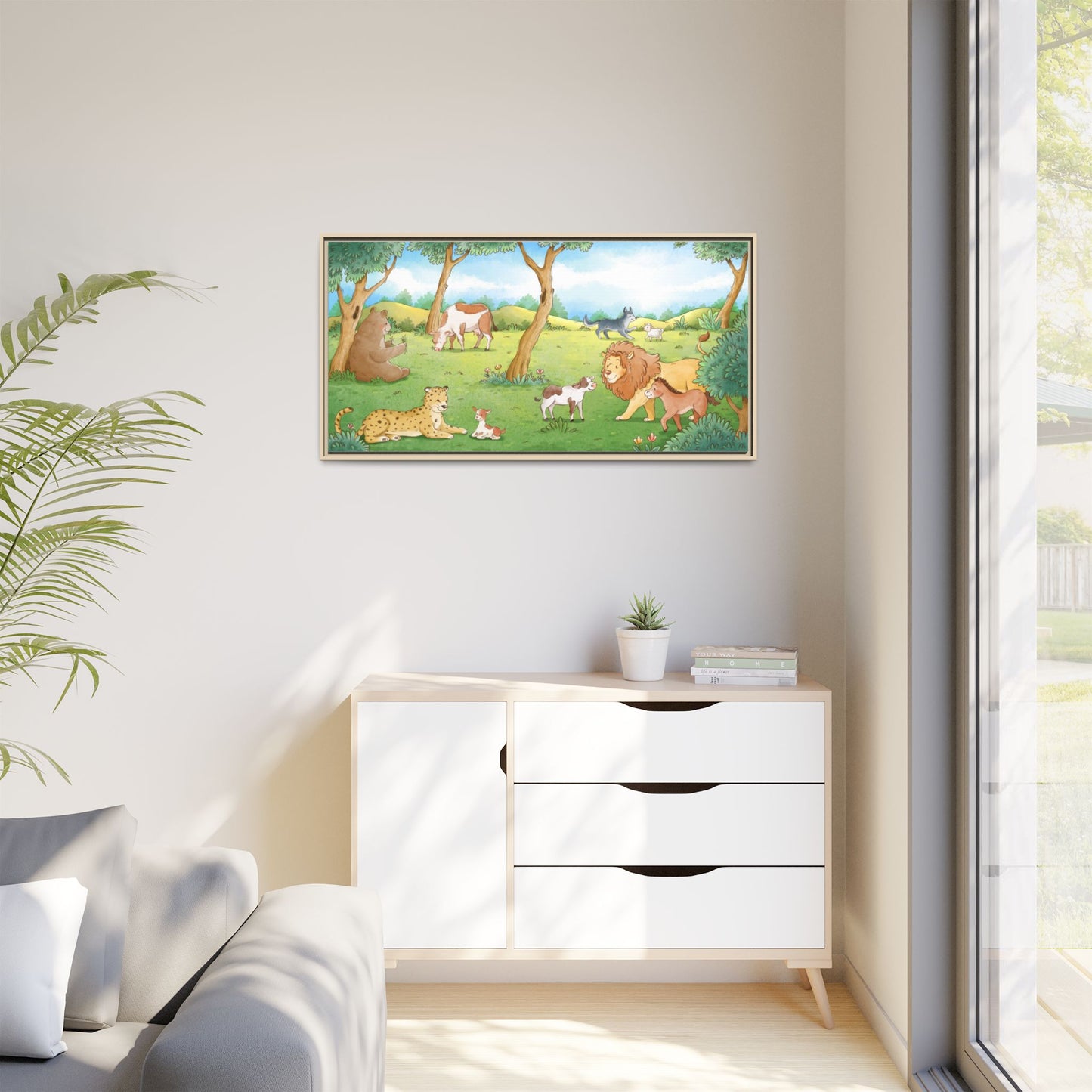 Matte Canvas, Framed (Multi-color)