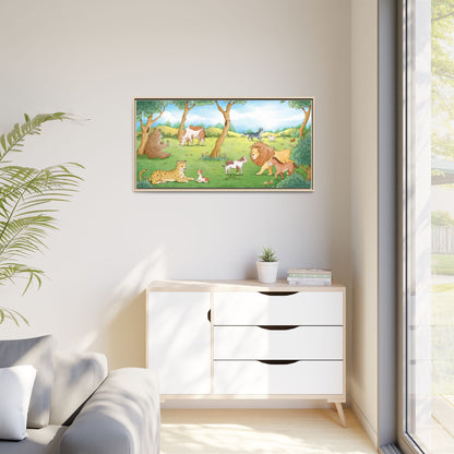 Matte Canvas, Framed (Multi-color)