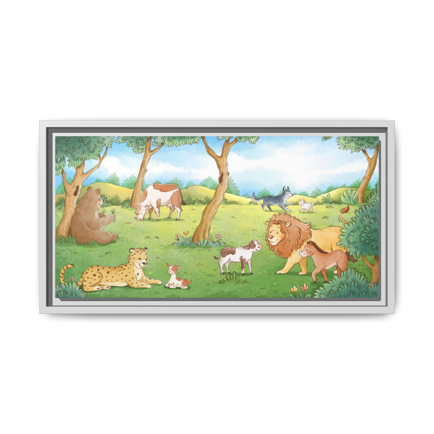 Matte Canvas, Framed (Multi-color)