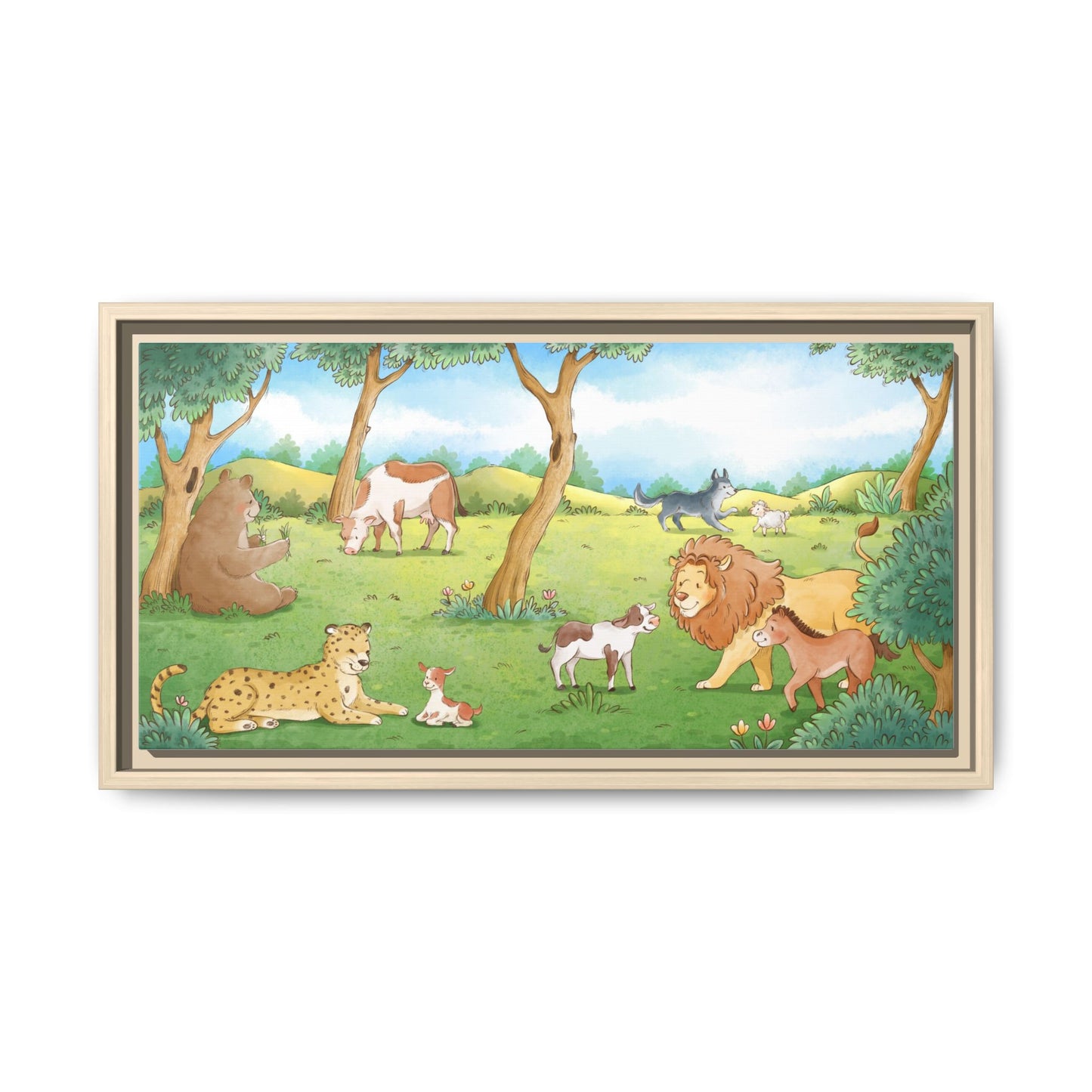 Matte Canvas, Framed (Multi-color)