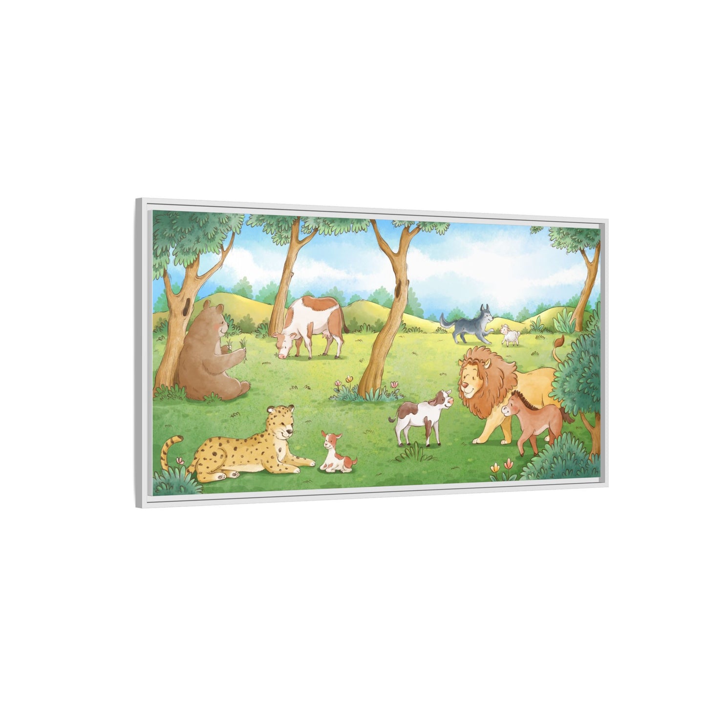 Matte Canvas, Framed (Multi-color)
