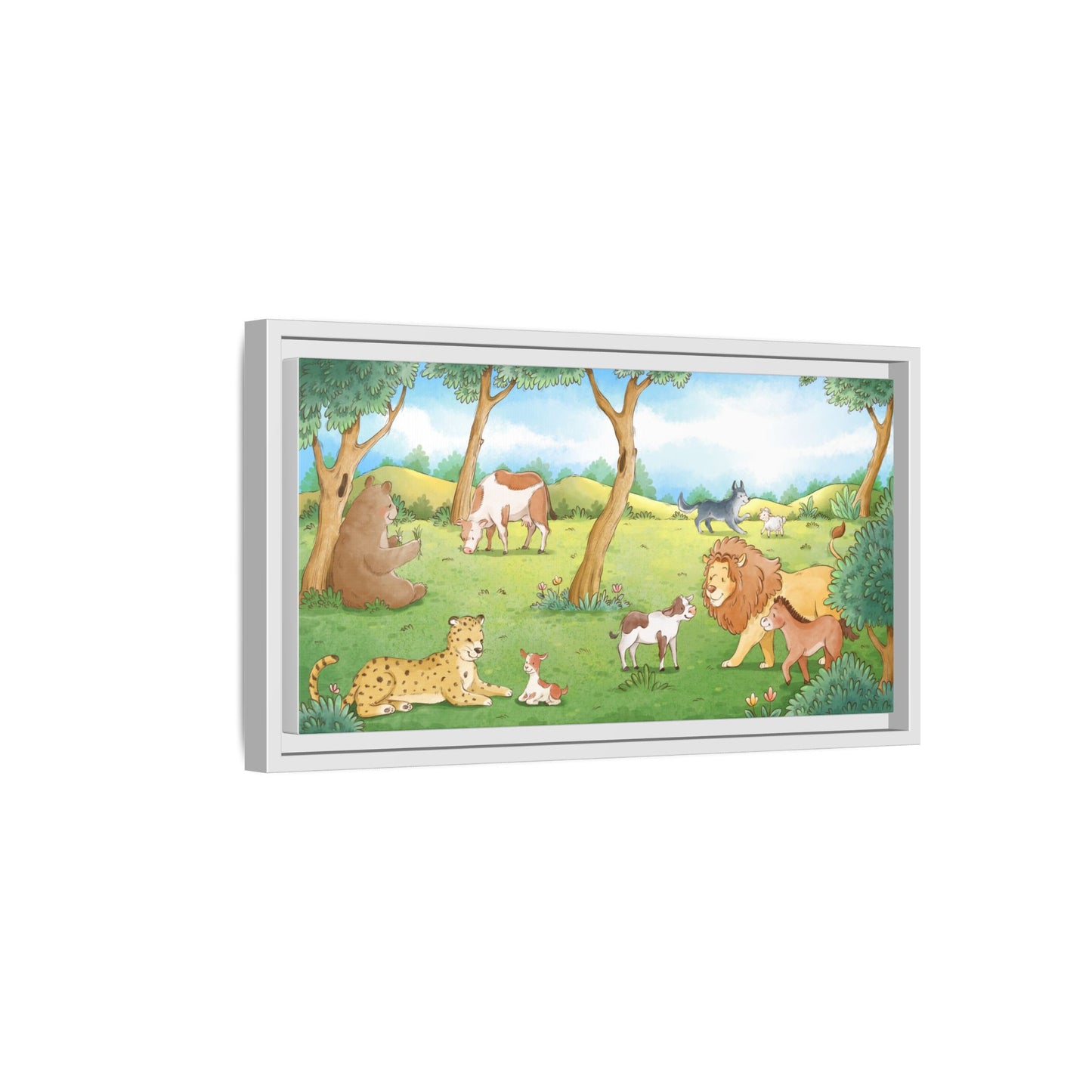Matte Canvas, Framed (Multi-color)