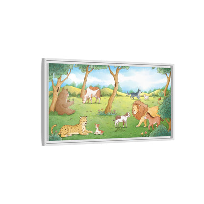 Matte Canvas, Framed (Multi-color)