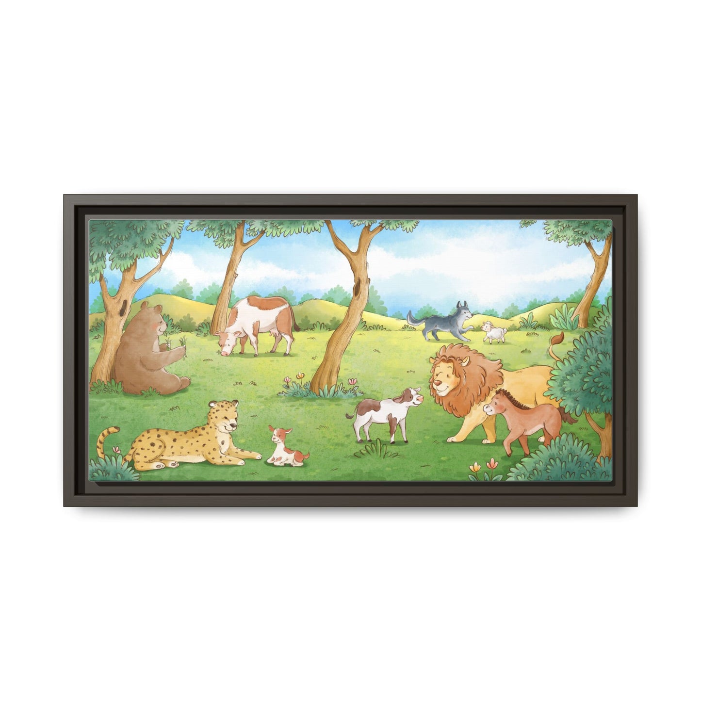 Matte Canvas, Framed (Multi-color)