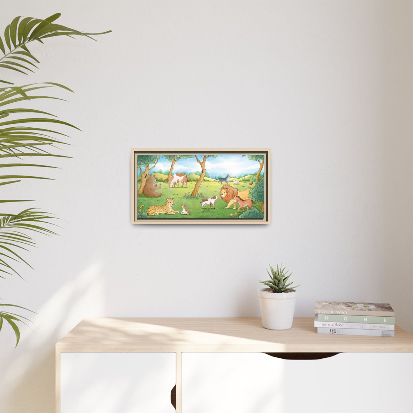 Matte Canvas, Framed (Multi-color)