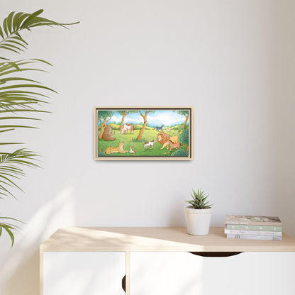 Matte Canvas, Framed (Multi-color)