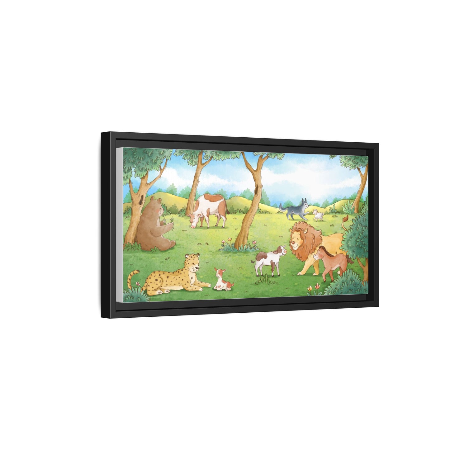 Matte Canvas, Framed (Multi-color)