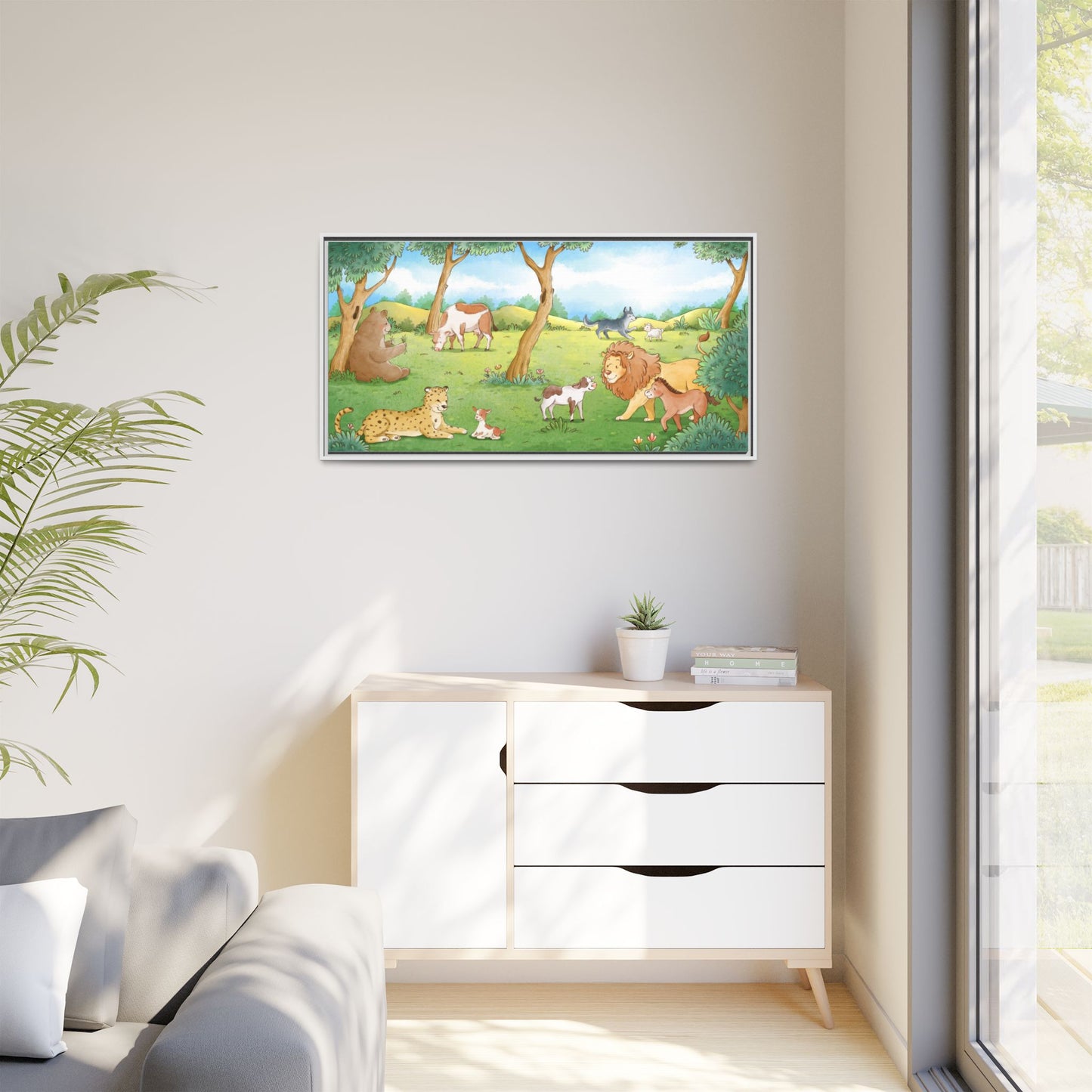Matte Canvas, Framed (Multi-color)