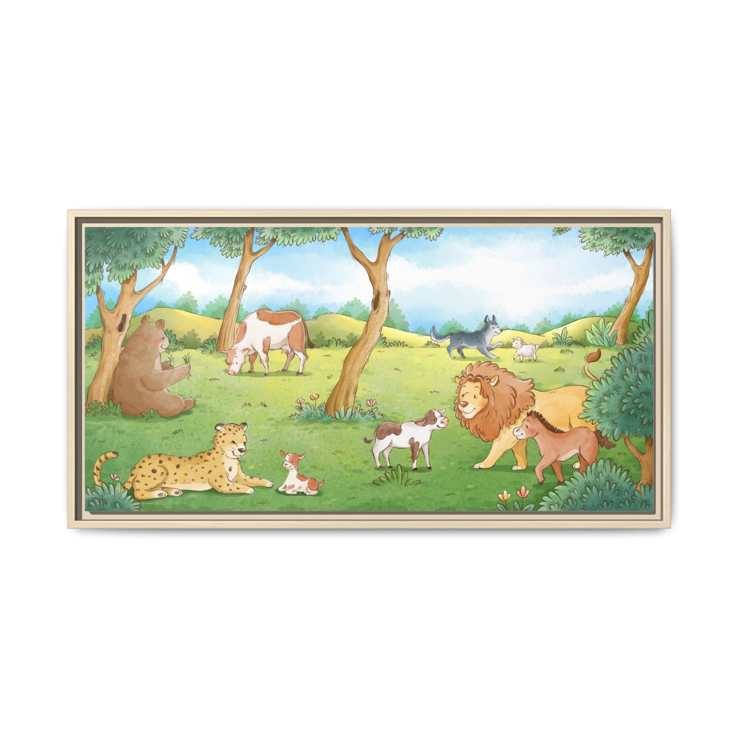 Matte Canvas, Framed (Multi-color)