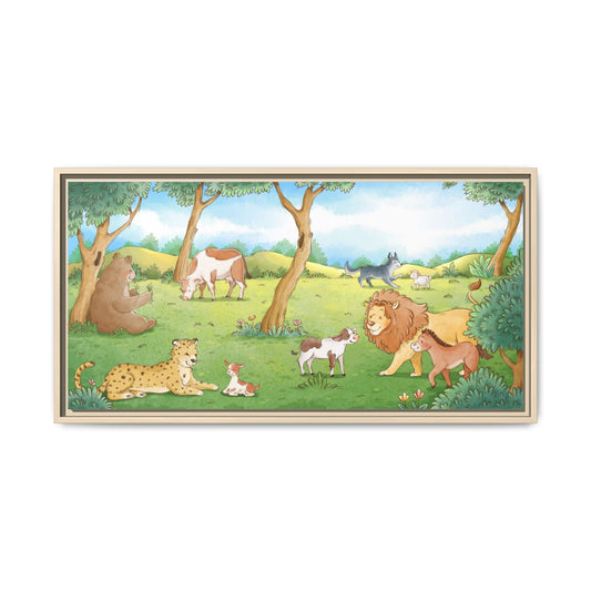 Matte Canvas, Framed (Multi-color)