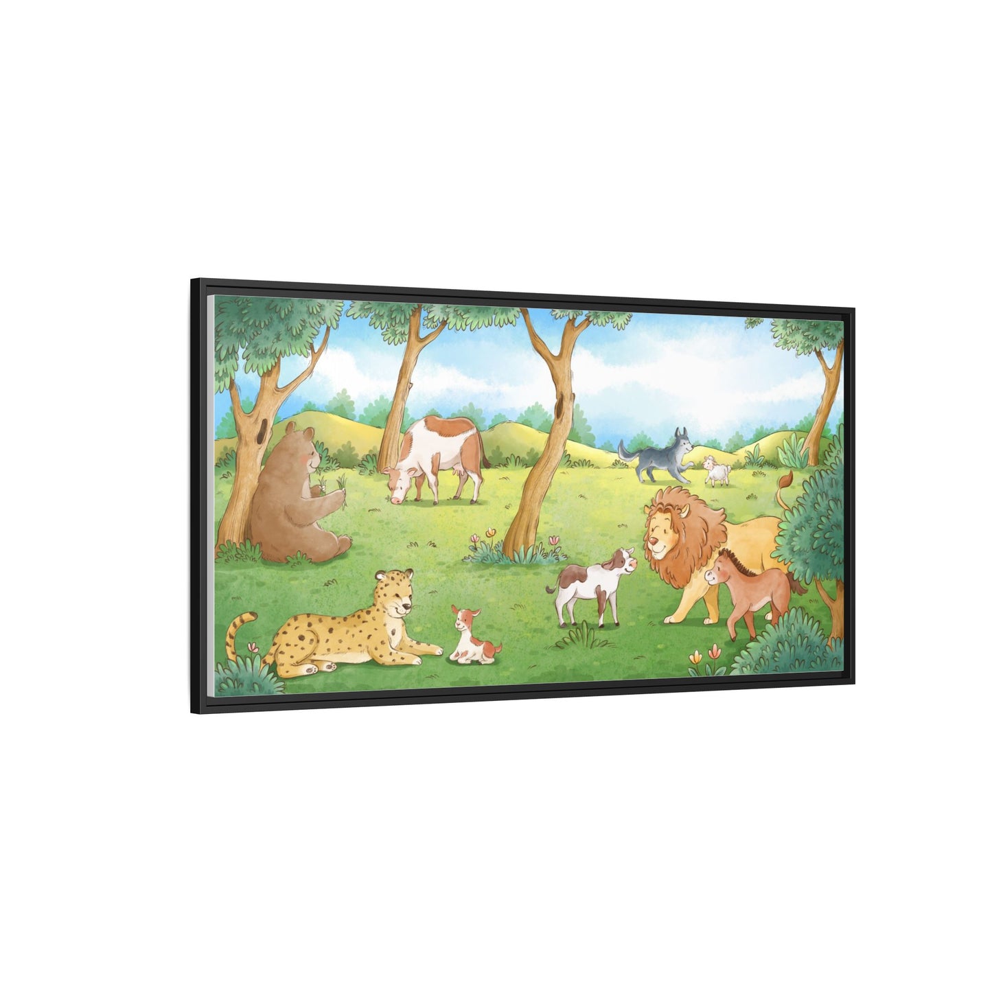 Matte Canvas, Framed (Multi-color)