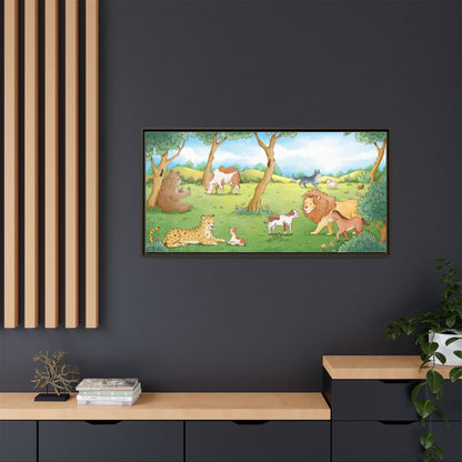 Matte Canvas, Framed (Multi-color)