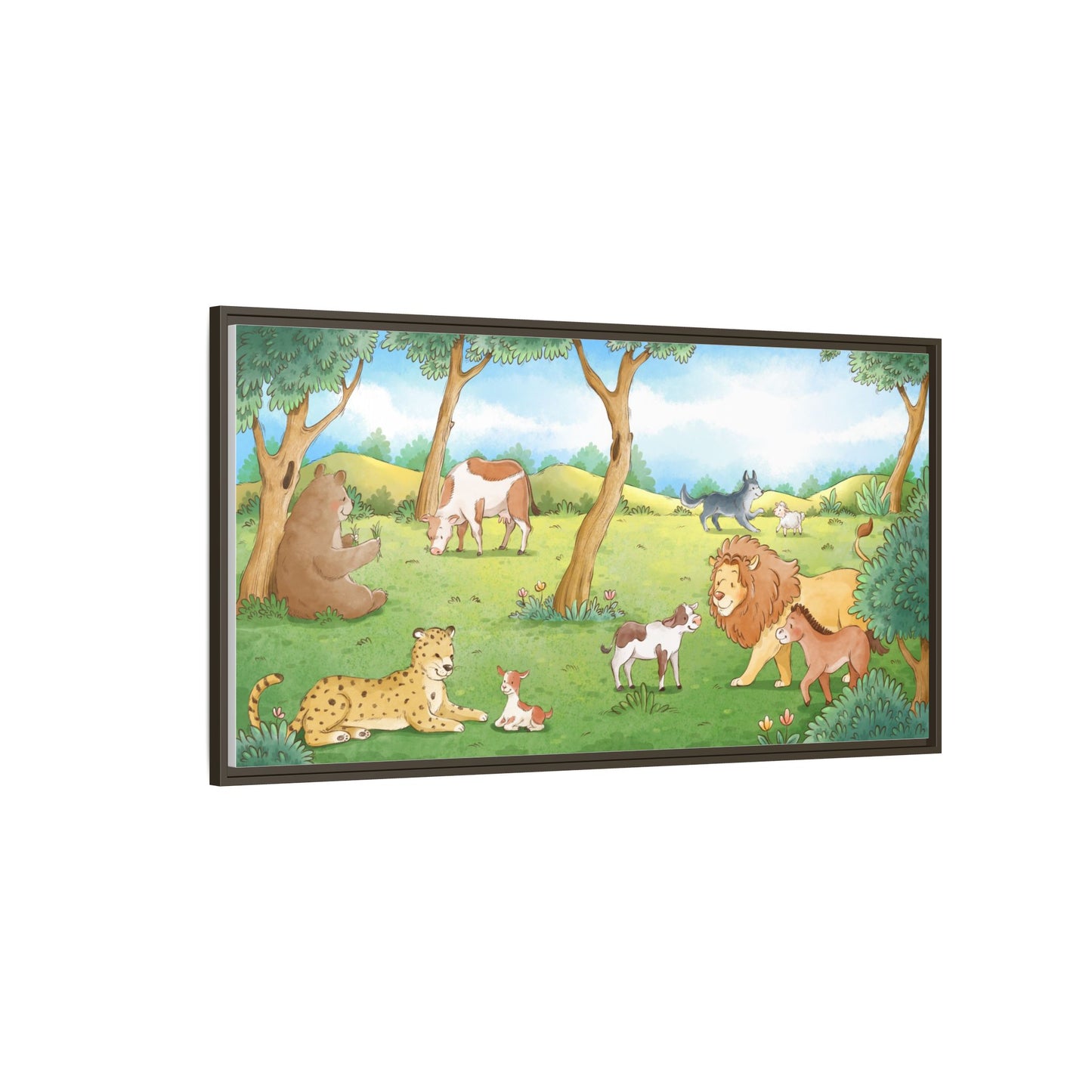 Matte Canvas, Framed (Multi-color)