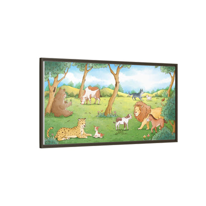 Matte Canvas, Framed (Multi-color)