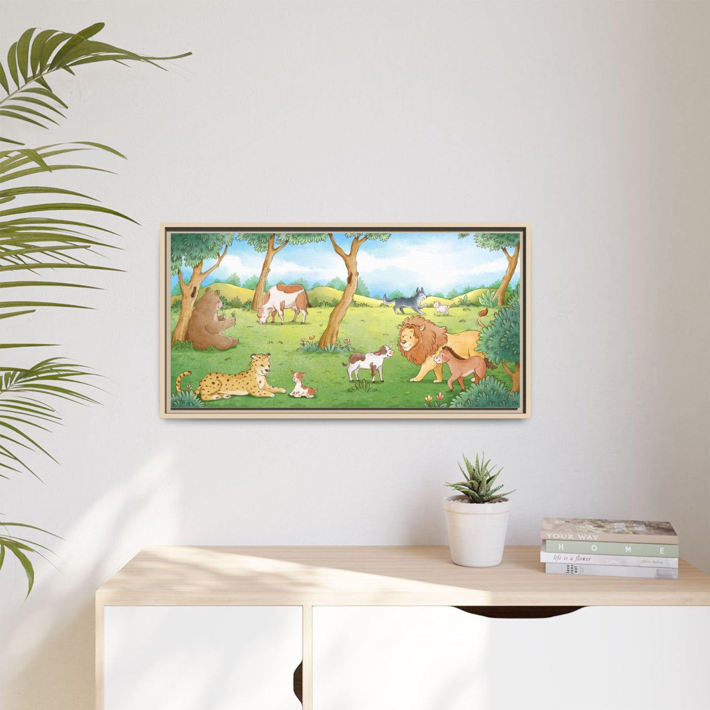 Matte Canvas, Framed (Multi-color)