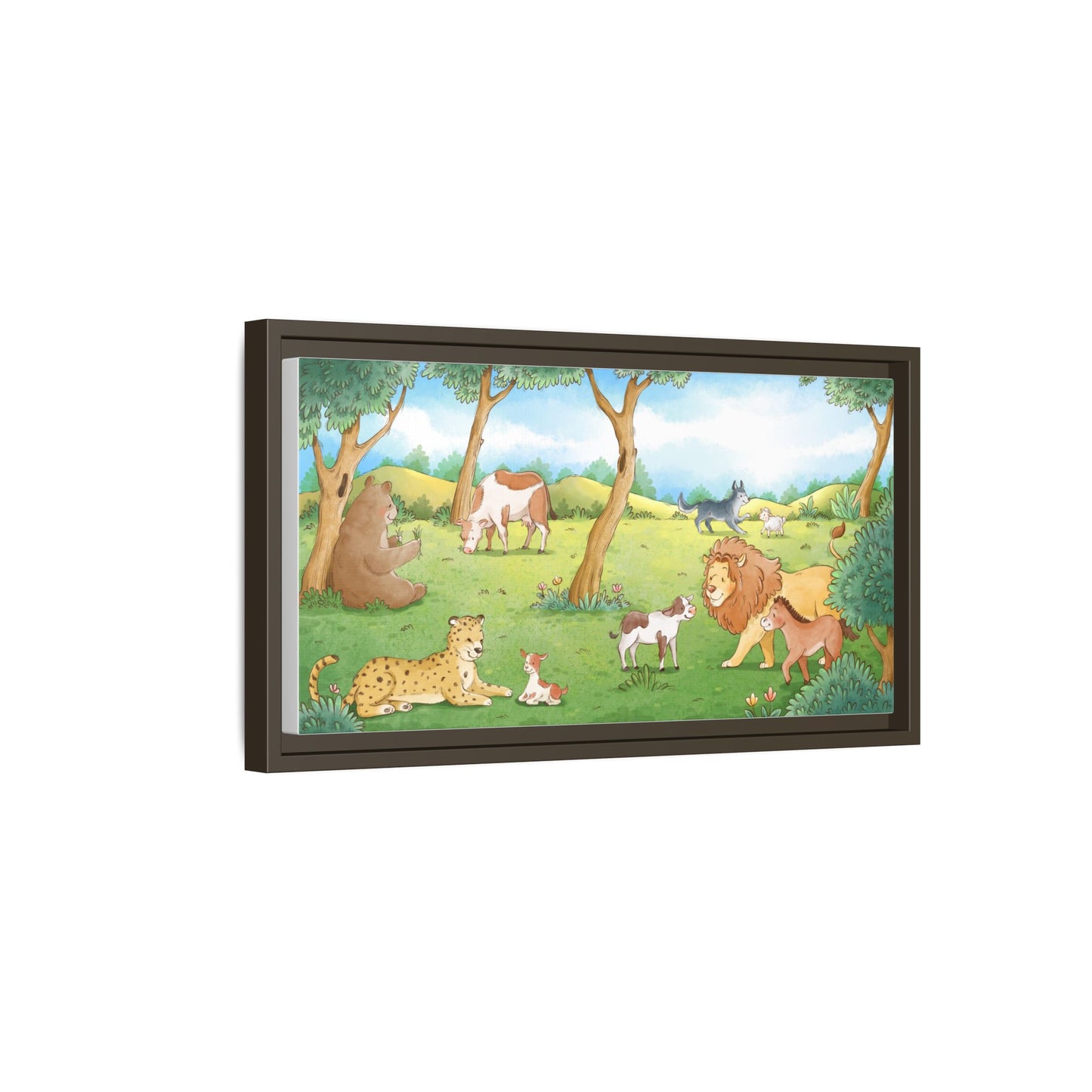 Matte Canvas, Framed (Multi-color)