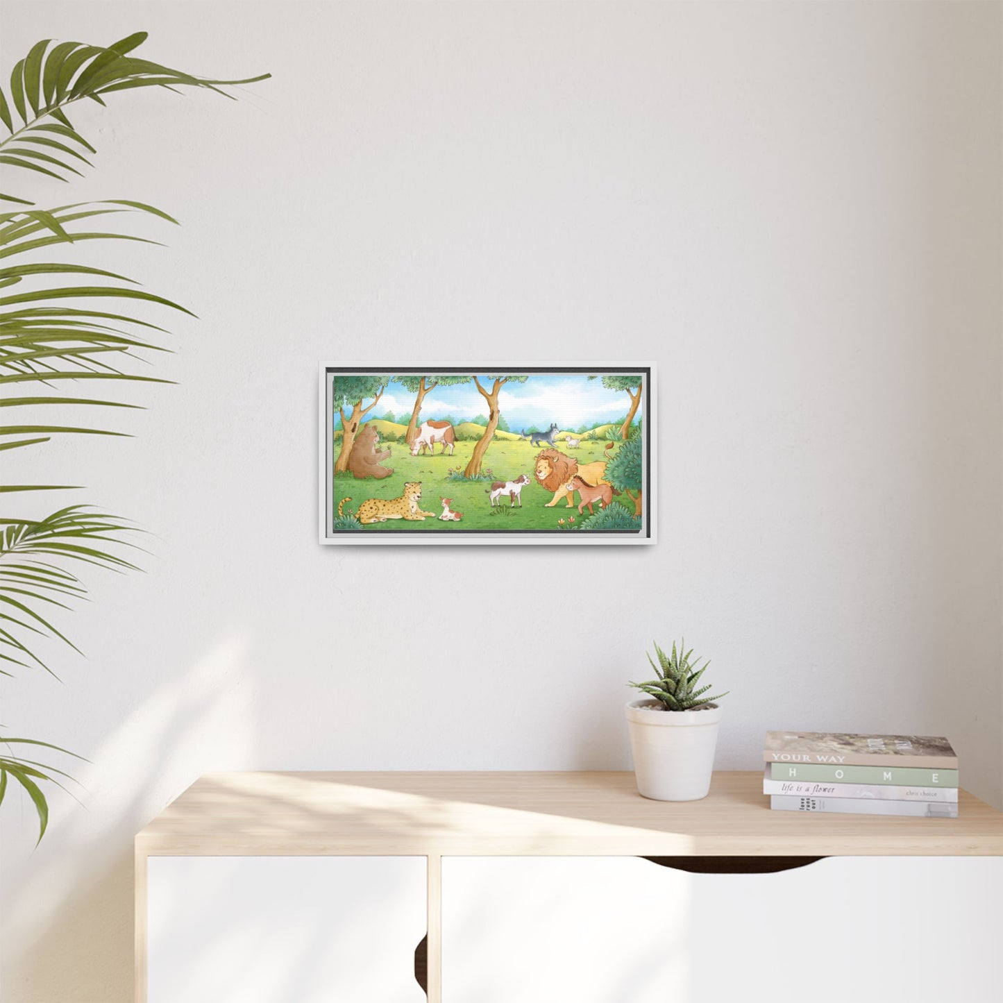 Matte Canvas, Framed (Multi-color)
