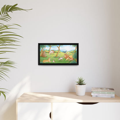 Matte Canvas, Framed (Multi-color)