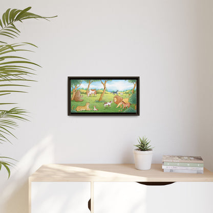 Matte Canvas, Framed (Multi-color)