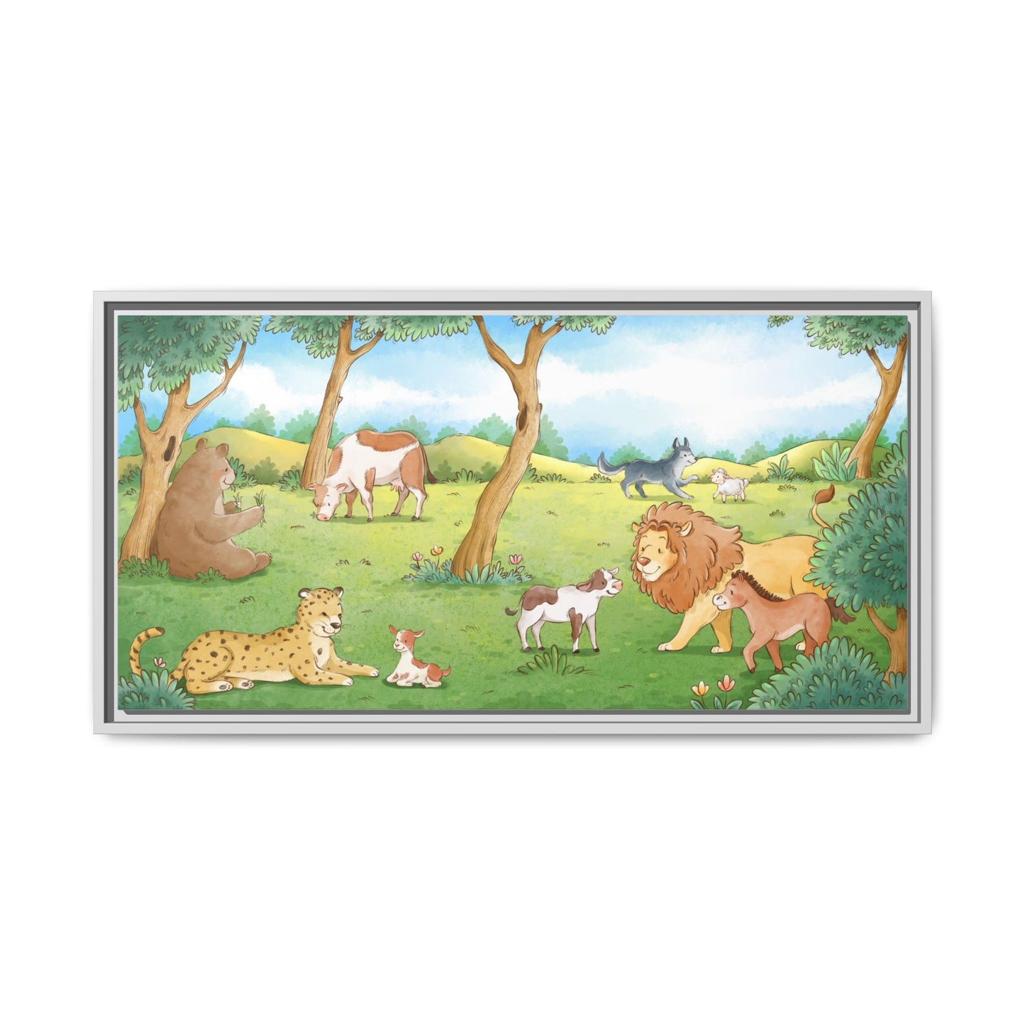 Matte Canvas, Framed (Multi-color)