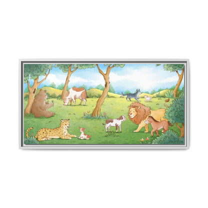 Matte Canvas, Framed (Multi-color)