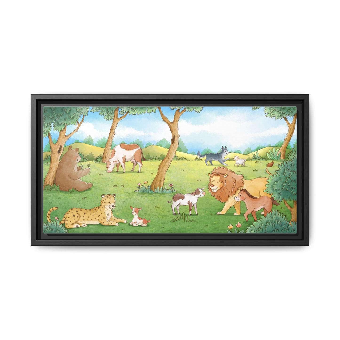 Matte Canvas, Framed (Multi-color)