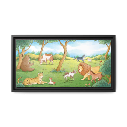 Matte Canvas, Framed (Multi-color)