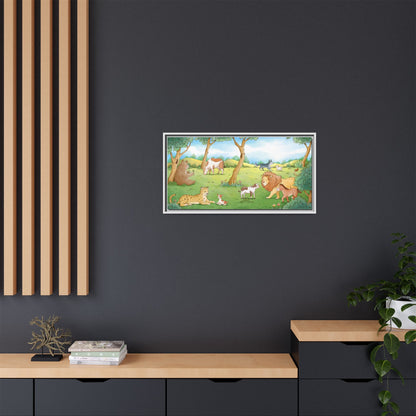 Matte Canvas, Framed (Multi-color)